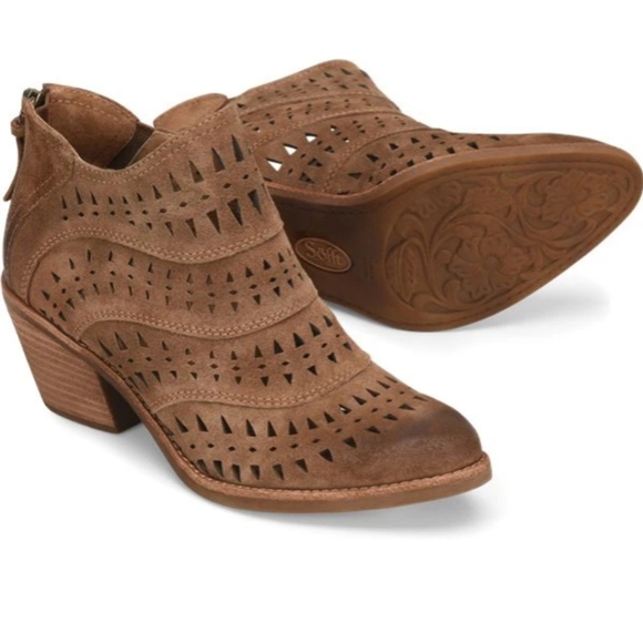 SOFFT WESTWOOD II LIGHT BROWN WOMEN'S SIZE 7.0. Back zipper - Picture 1 of 9